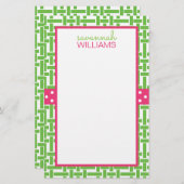 Papier à lettres personnalisées Bambou et Grosgrai (Devant / Derrière)