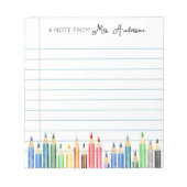 Papier à lettres personnalisées Bloc-notes Cadeau (Devant)