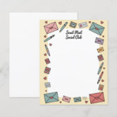 Papier à Lettres pour Correspondant de la Poste au (Devant / Derrière)