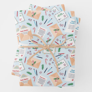 Papier à lettres pour le Père Noël Motif de courri