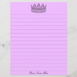 Papier à lettres pourpre