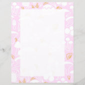 Papier à lettres rose champignon (Devant)