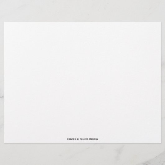 Papier à lettres Sky et Clouds (Dos)