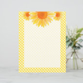 Papier à lettres tournesol (Debout devant)