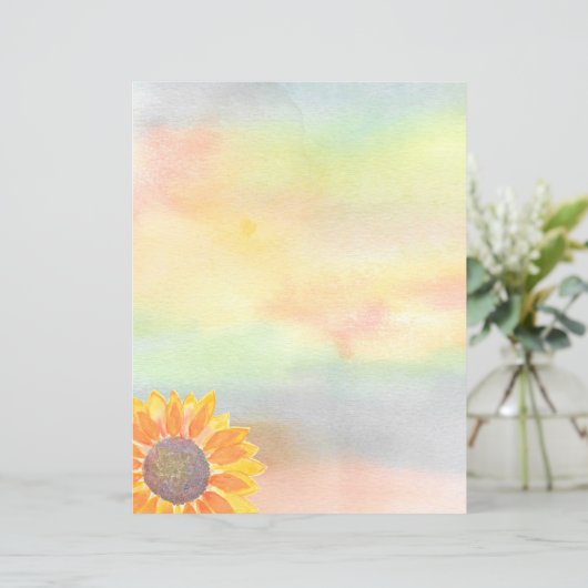 Papier à lettres tournesol (Debout devant)