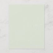 Papier à lettres vert personnalisé pour colibri (Dos)