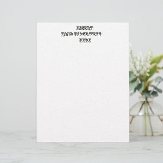 Papier à lettres vide (Debout devant)