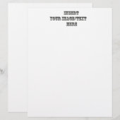 Papier à lettres vide (Devant / Derrière)
