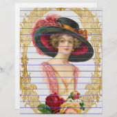 Papier à lettres vintage (Devant / Derrière)