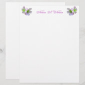 Papier à lettres Wild Geranium Series (Devant / Derrière)