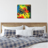 Papier à libellules à toile étirée (Insitu(Chambre))