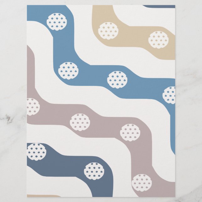 Papier à ligne ondulée épaisse (Devant)