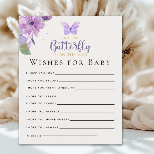 Papier A Little Baby Butterfly is on The Way Baby shower