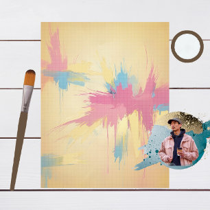 Papier à maquette motif et peintures