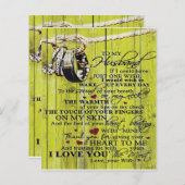 Papier À mon cadeau de mari | Lettre Pour Lui | (Devant / Derrière)