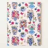 Papier à Monogramme Floral de Chinoiserie (Dos)