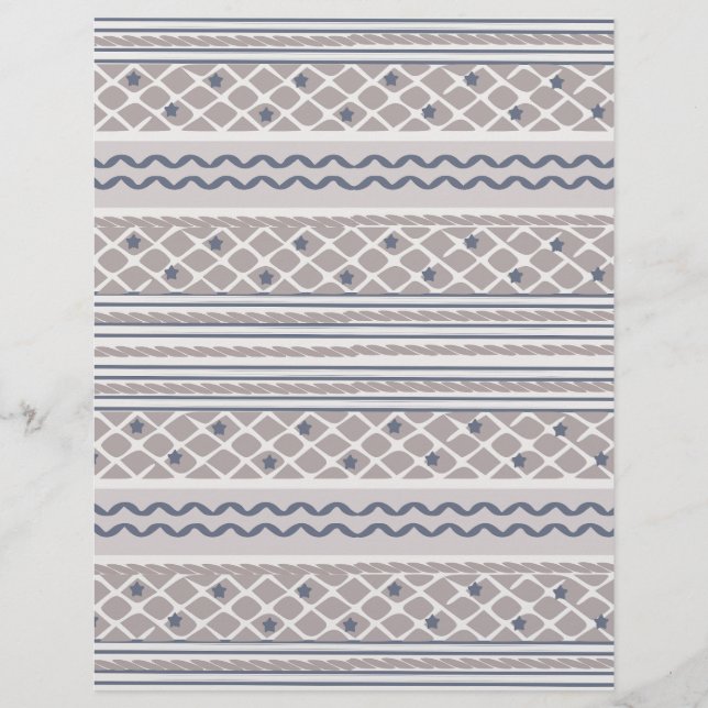 Papier à motif de ligne grise : (Devant)