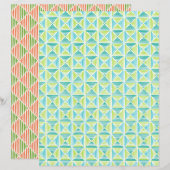 papier à motif géométrique (Devant / Derrière)