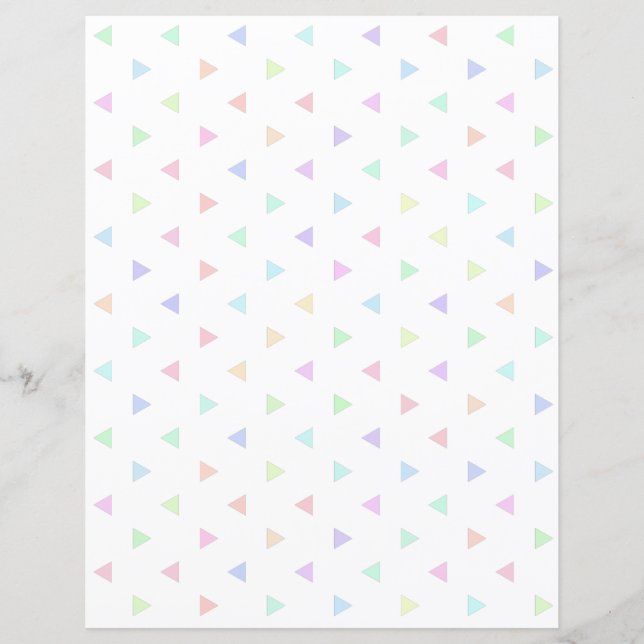 Papier à Motif Pastel Triangles (Devant)