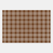 Papier à Motif Tartan Brown et blanc (Devant)
