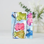 Papier à note 'flyer' de BIRDIES petite feuille (Debout devant)