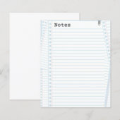 Papier à notes (Devant / Derrière)