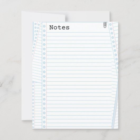 Papier à notes (Devant)