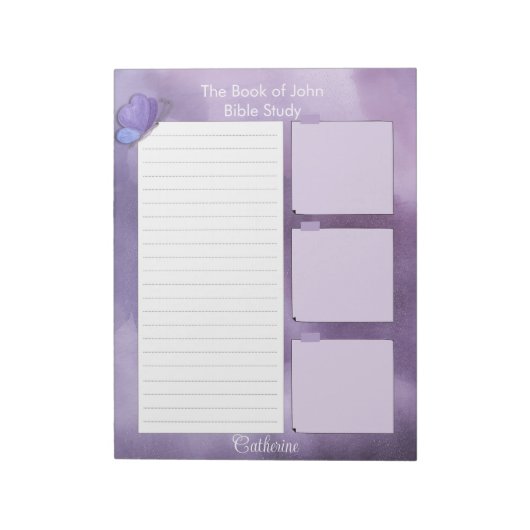 Papier à notes pour étude biblique Bloc-notes pers (Tourné)