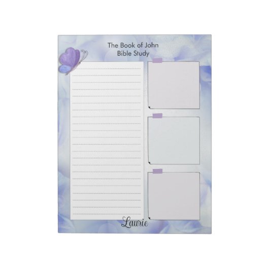 Papier à notes pour étude biblique Bloc-notes pers (Tourné)