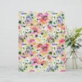 Papier à origami floral pastel (Debout devant)