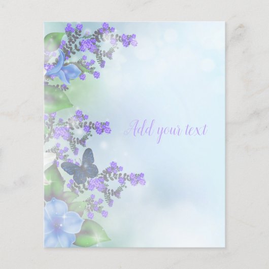 Papier à papeterie floral simple (Devant)