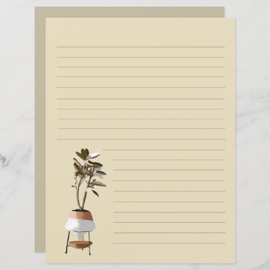 Papier à papeterie pointé de l'arbre Eucalyptus (Devant / Derrière)