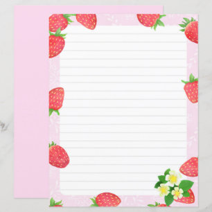 Papier à papeterie rose fraise