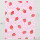 Papier à papeterie rose fraise (Dos)