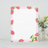 Papier à papeterie rose fraise (Debout devant)