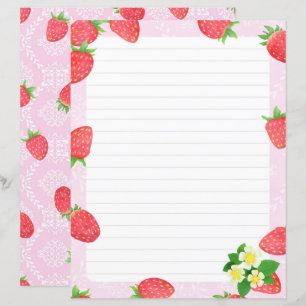 Papier à papeterie rose fraise