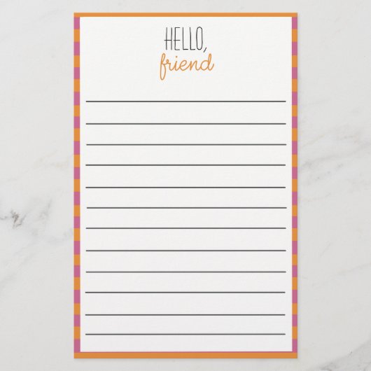 Papier À Papier À Carreaux Rose Et Orange (Devant)