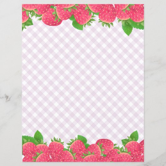 Papier à papier à En vichy fraise pourpre (Dos)