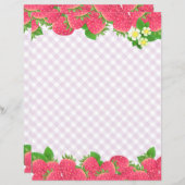 Papier à papier à En vichy fraise pourpre (Devant / Derrière)