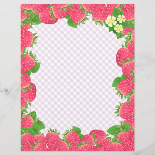 Papier à papier à En vichy fraise pourpre (Devant)