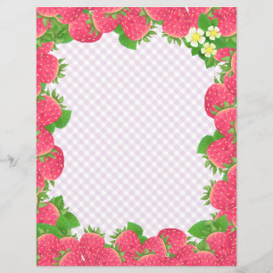 Papier à papier à En vichy fraise pourpre