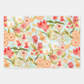 Papier à papier à enveloppement bleu botanique à f (Devant)