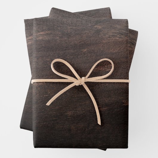 Papier à papier à enveloppement en bois Brown fonc (En situation)