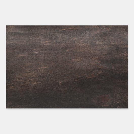 Papier à papier à enveloppement en bois Brown fonc (Devant)