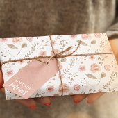 Papier à papier à enveloppement floral transparent