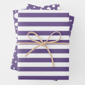 Papier à papier à enveloppement Motif violet (En situation)