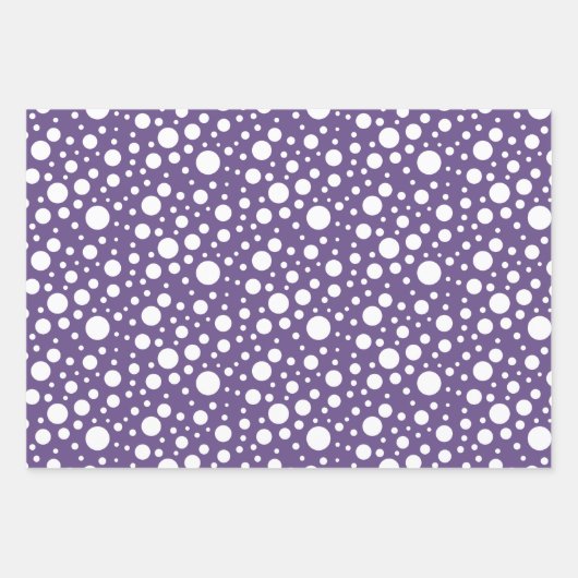 Papier à papier à enveloppement Motif violet (Devant 3)