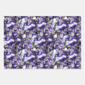 Papier à papier à enveloppement violet africain à  (Devant)