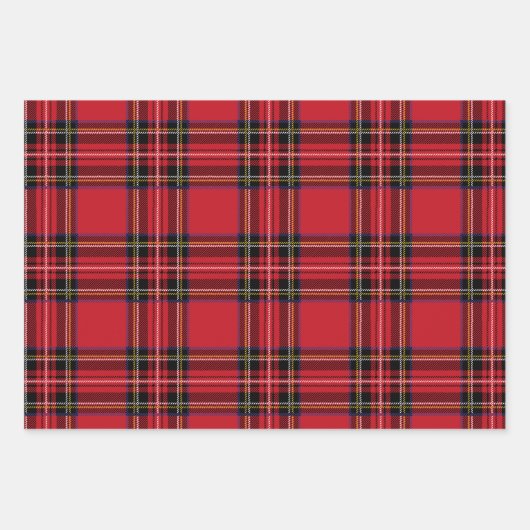 Papier à papier à envelopper à platine rouge, bleu (Devant)