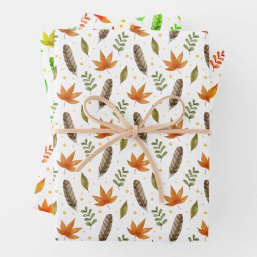 Papier à papier à envelopper en plume Ensemble de (En situation)